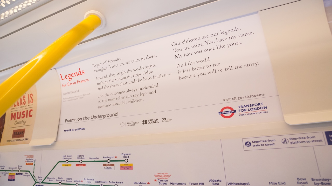 Poems On The Underground Legends