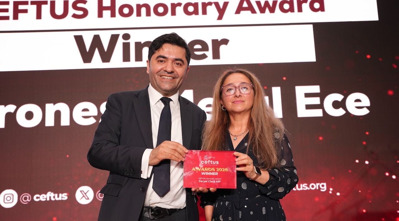 Ceftus Honorary Award Feryal Clark Mp