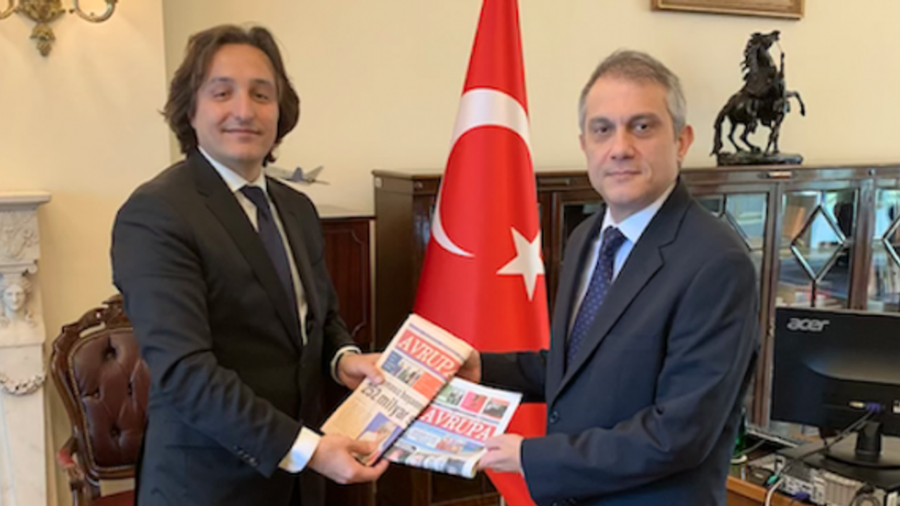Avrupa Media Group visited Republic of the Turkey's London Ambassador Umit Yalcin