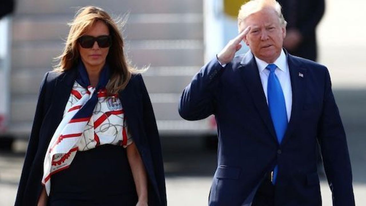 US President Donald Trump arrives for three-day UK state visit