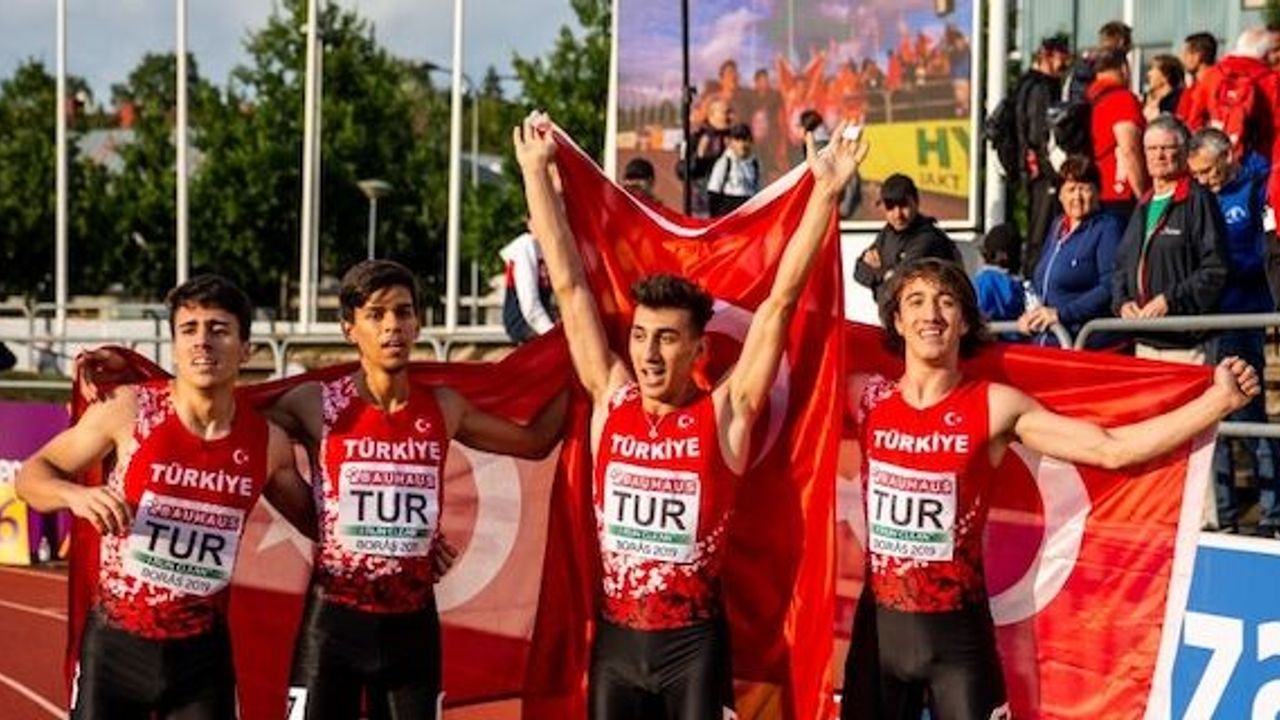 Turkey win gold medal in Euro athletics relay