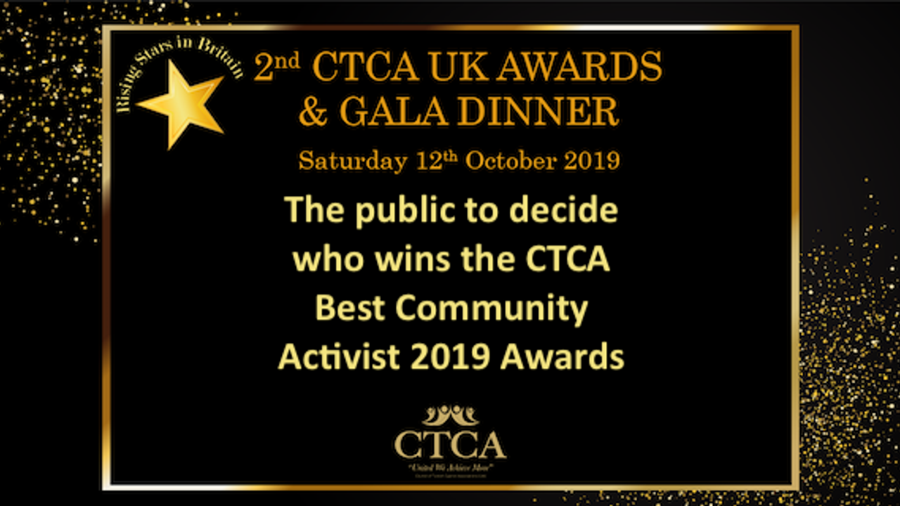 The public to decide who wins the CTCA Best Community Activist 2019 Awards