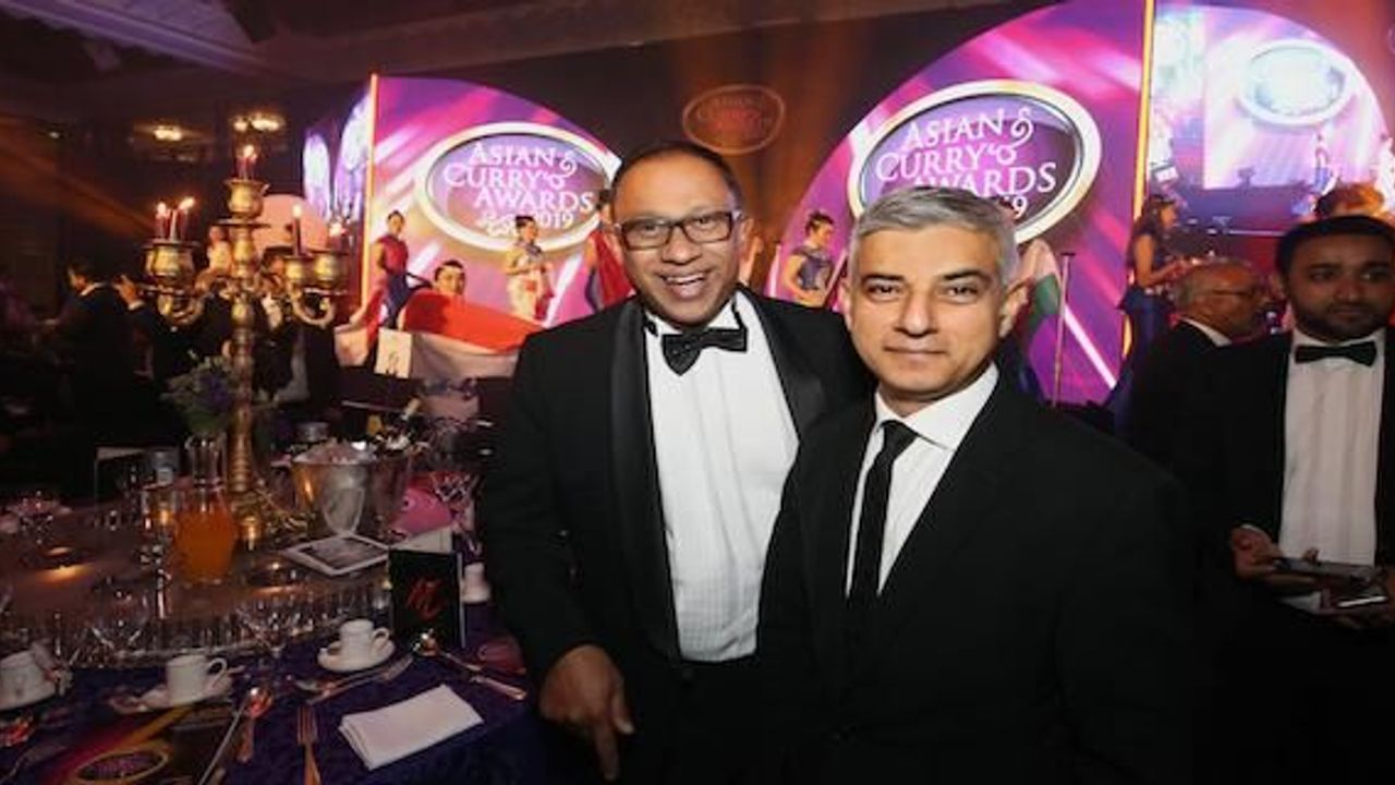 London Mayor Sadiq Khan at  Asian Curry Awards