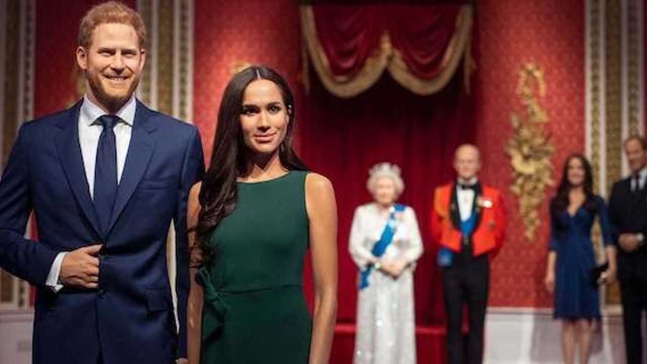 Meghan Markle and Prince Harry waxworks removed from Madame Tussauds Royal Family display