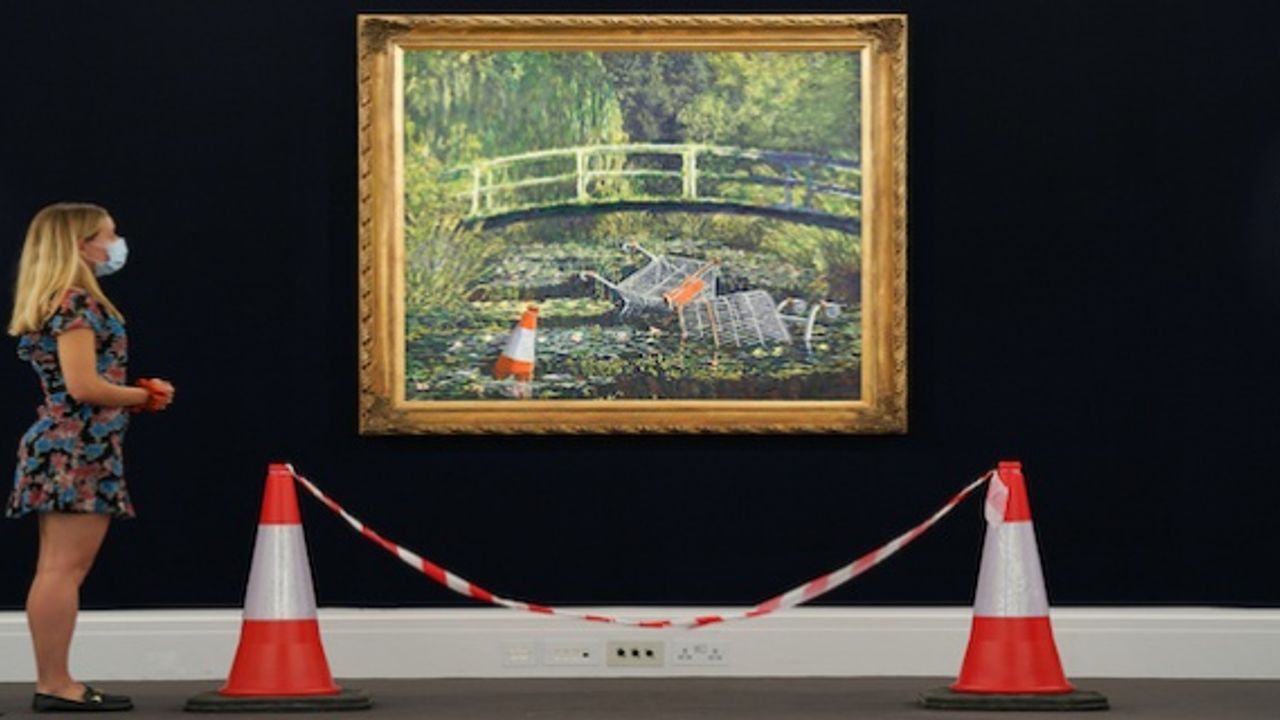 BANKSY’S CONTEMPORARY TAKE ON CLAUDE MONET’S MASTERPIECE