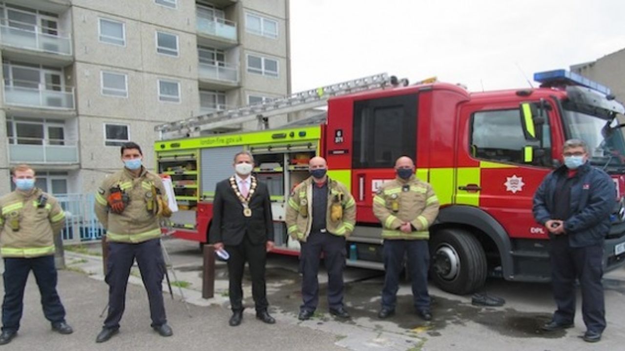 London Fire Brigade firefighters undertake crucial operational training in high-rise building
