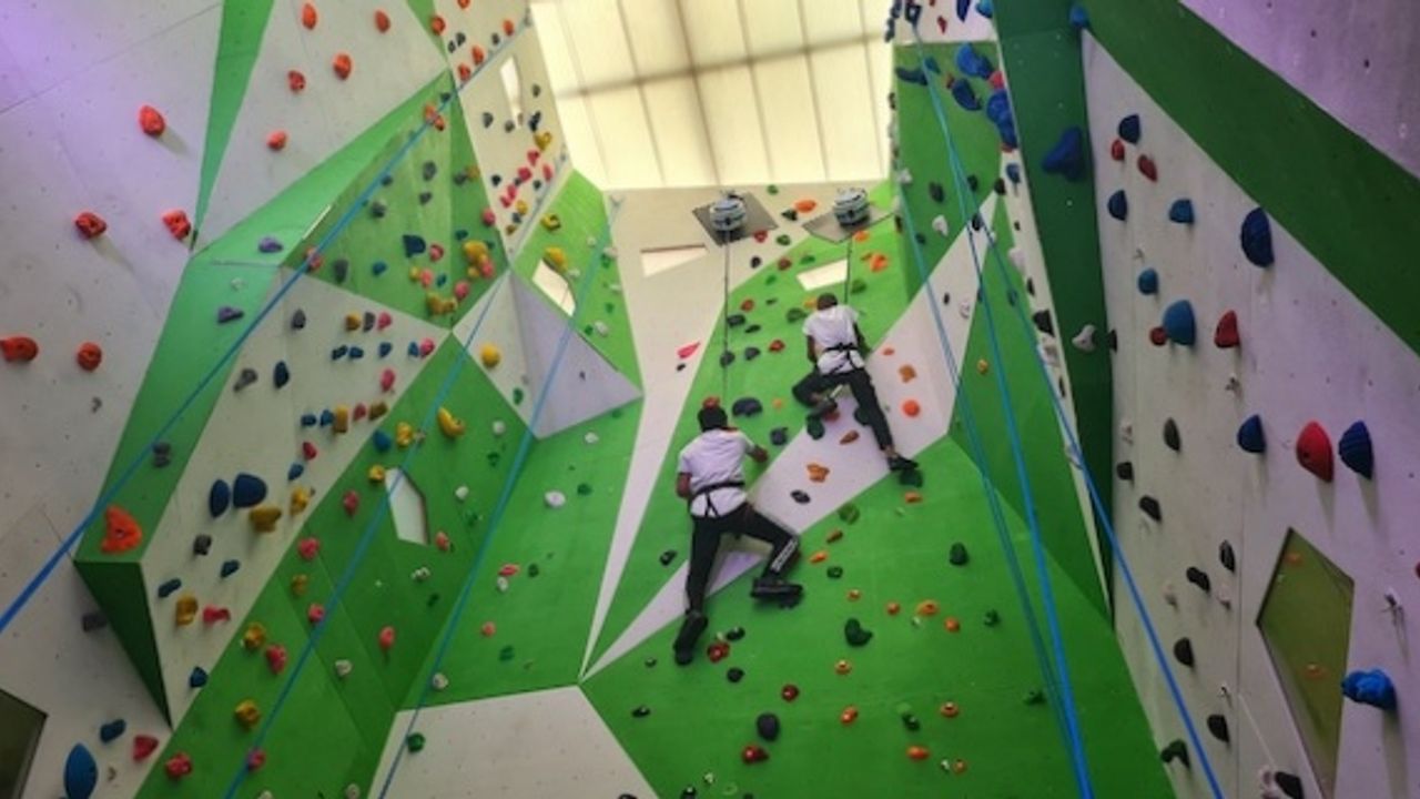 Scaling new heights with relaunch of Enfield Council's Craig Park climbing wall