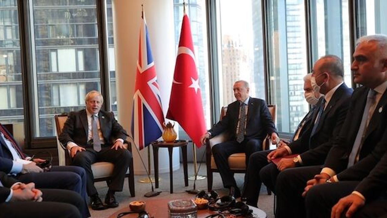 Turkish president meets British premier at Turkevi Center in New York