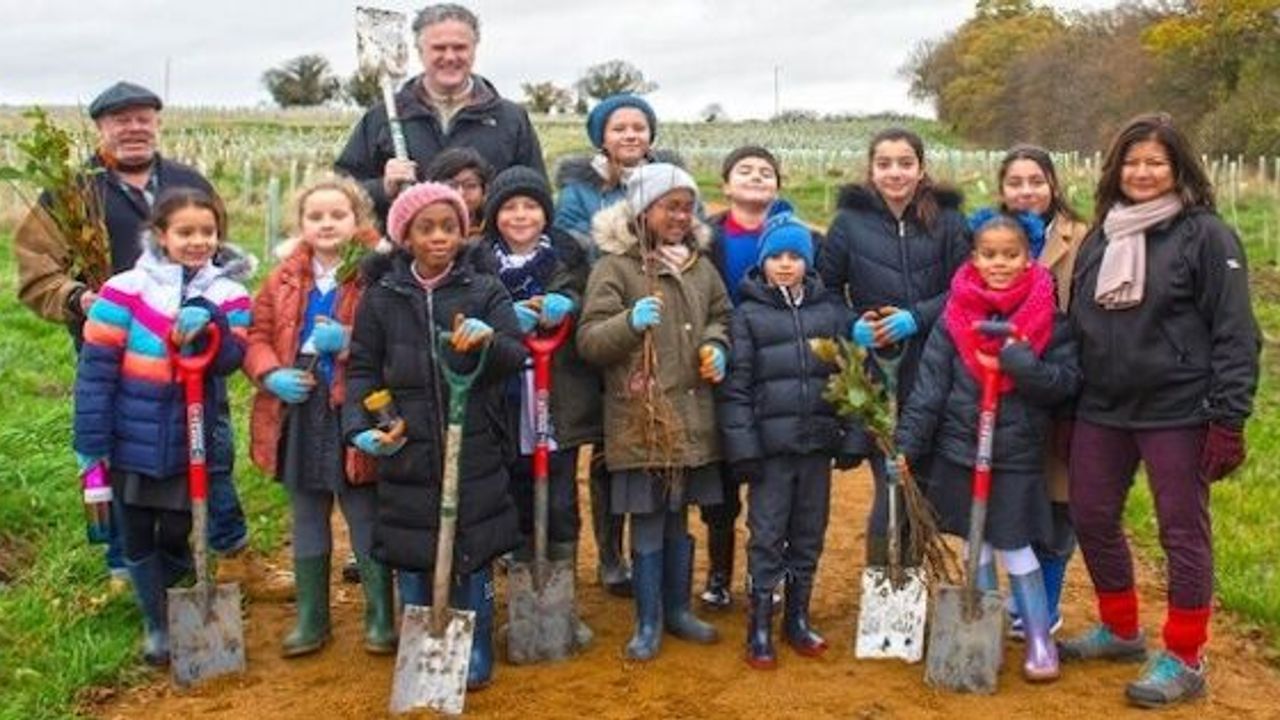 The 100 000th tree has been planted at Enfield Chase