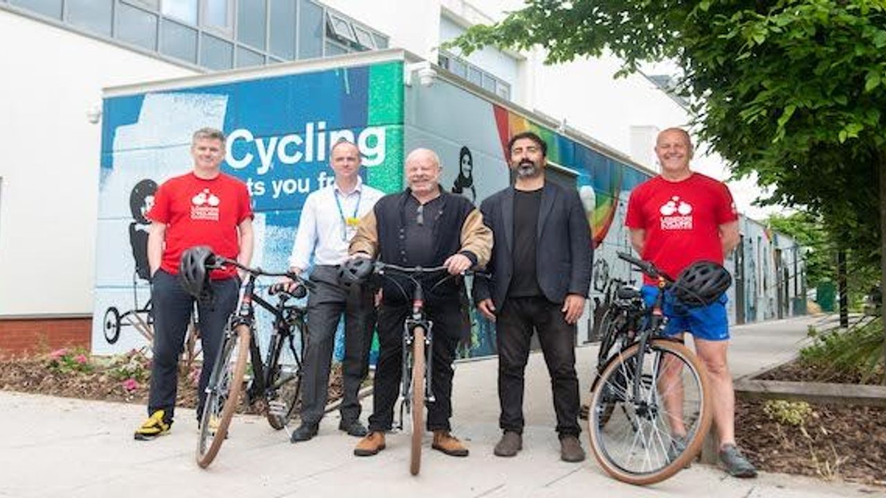 North Middlesex University Hospital staff ready for cycling trial