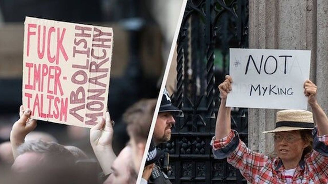 The arrests of protesters after the death of Queen !  Free speech concerns