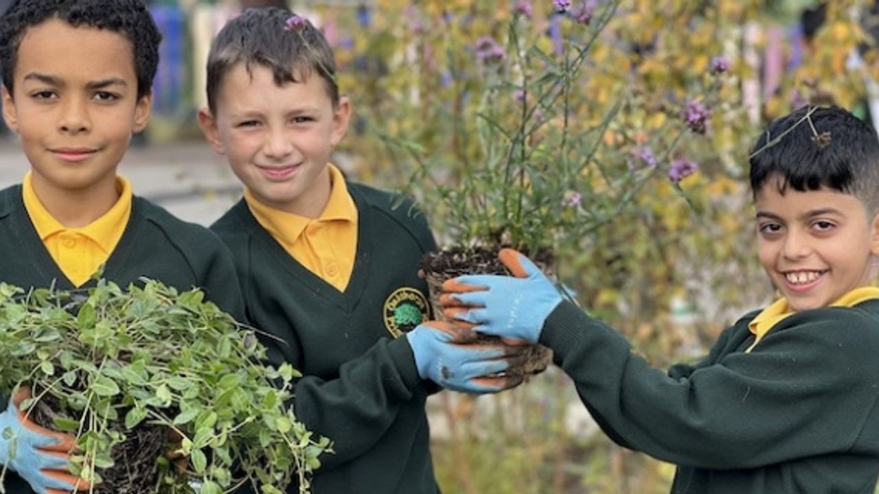 Play time at Oakthorpe Primary School in Bowe