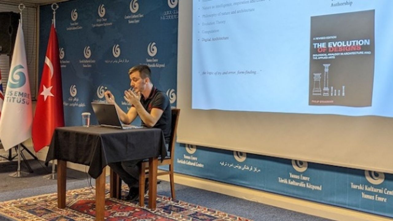 Melih Kamaoğlu the talk focused on Philosophy of Nature and Architecture