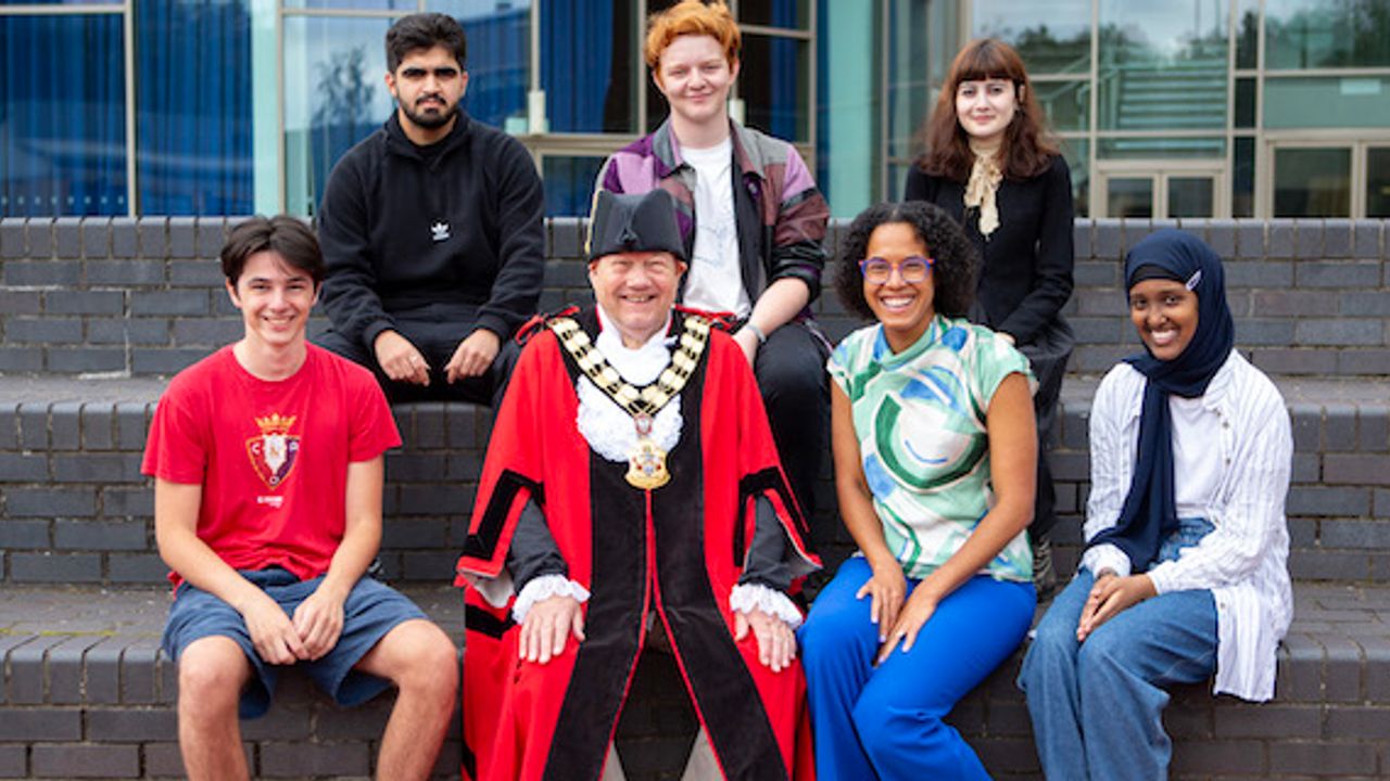 Students celebrate achievements in their A Level on results day
