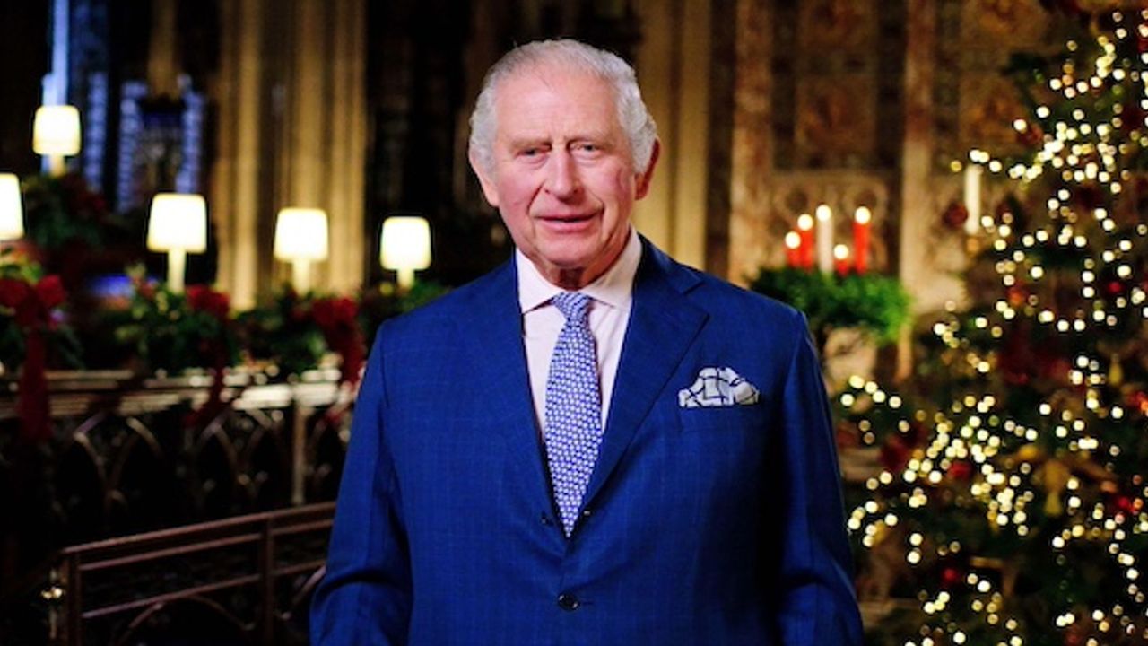 Britain's King Charles III on Monday wished a Christmas of peace on Earth