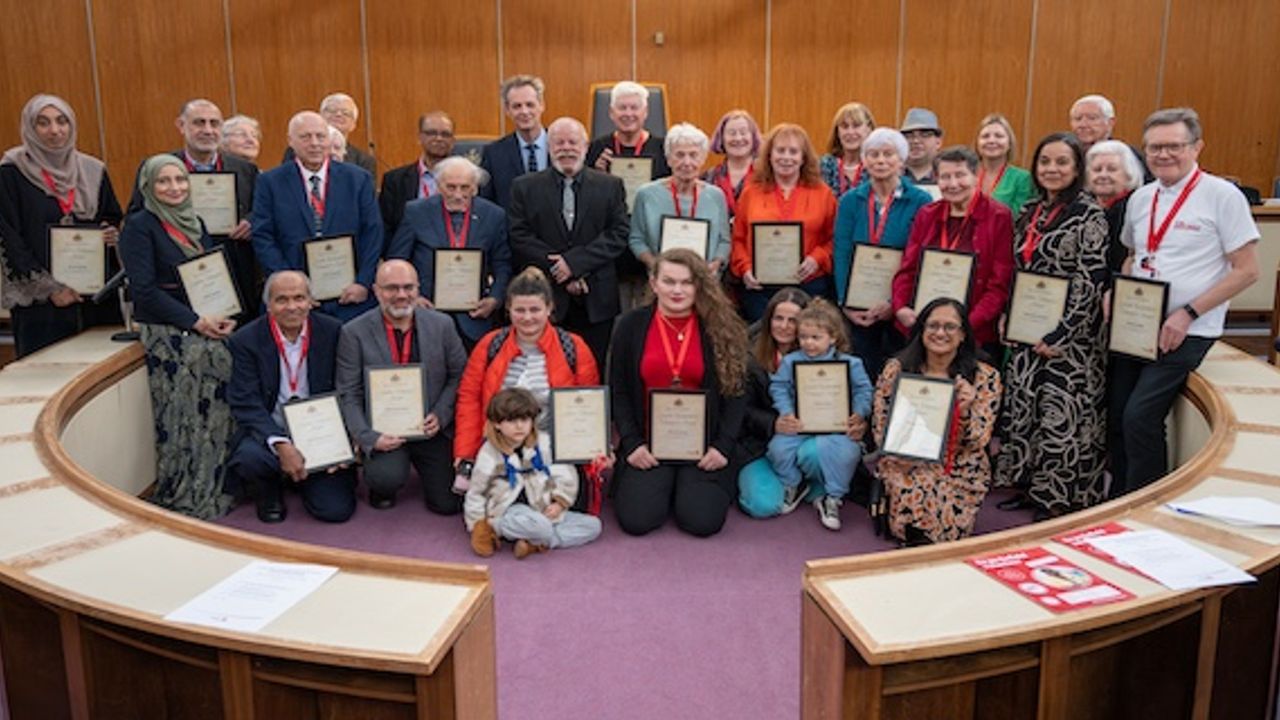 Enfield Council at a special awards ceremony