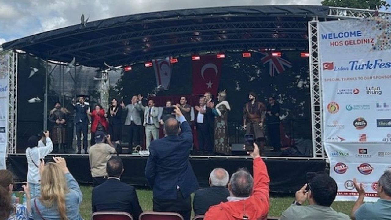 Peace doves were released at the Luton Turkish Festival