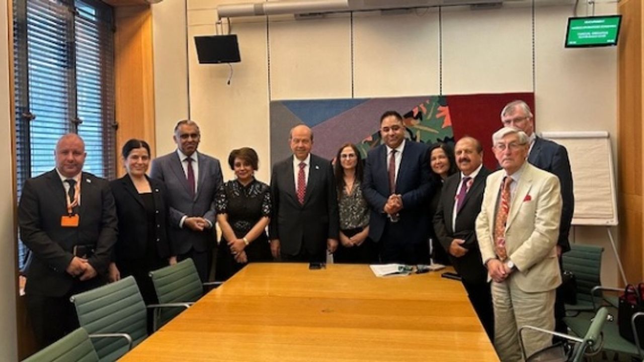 President Ersin Tatar Holds Ministerial-Level Meeting with UK Minister for Europe