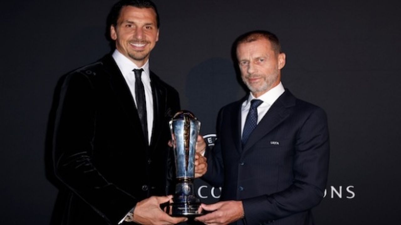 Zlatan Ibrahimović receives UEFA President’s Award