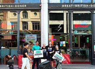 Great British Doner and PETA UK Give Away Free Vegan Kebabs on World Kebab Day