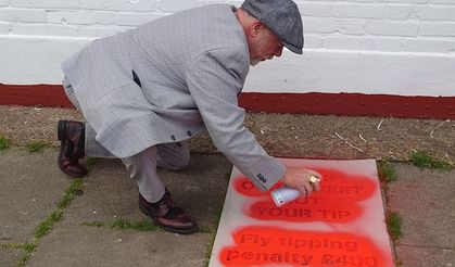 New stencil campaign sends warning to potential fly tippers 