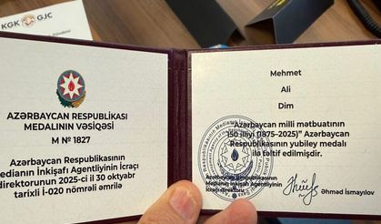 Dim Receives Prestigious Honor from Azerbaijan