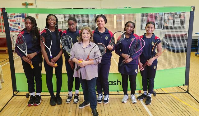 Squash introduced to girls in Enfield schools