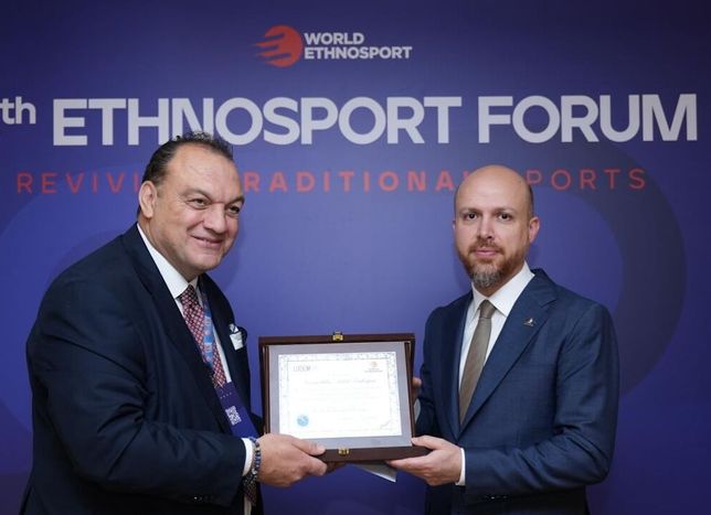 Bilal Erdoğan, honored by the Italian Sports Press Union