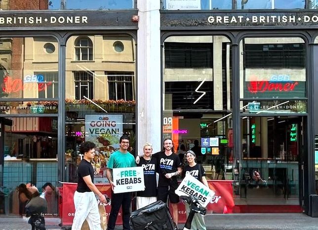 Great British Doner and PETA UK Give Away Free Vegan Kebabs on World Kebab Day