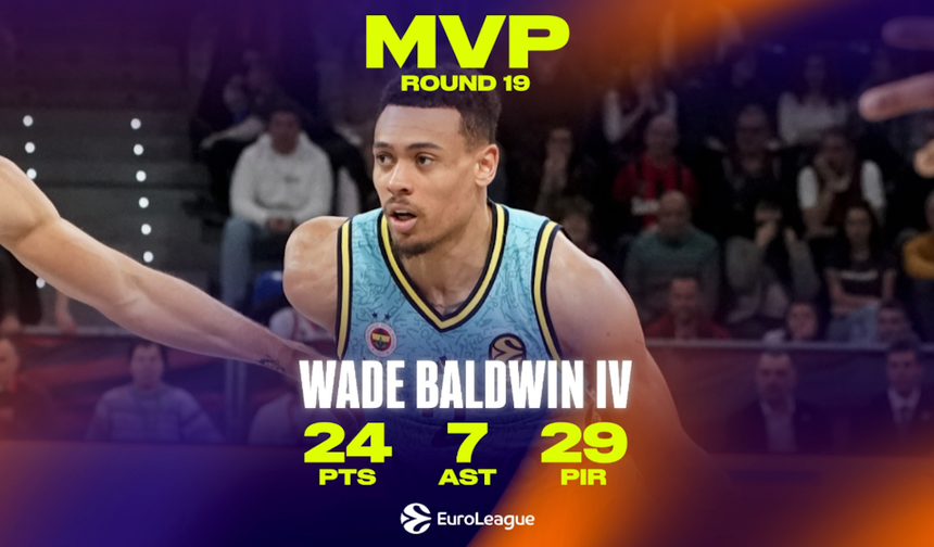 Baldwin Leads Fenerbahce, Claims Eighth EuroLeague MVP